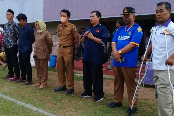 Kecamatan Sukadiri ,Lakukan Turnamen Sepak Bola U-40 Antar Desa dan Instansi lainnya